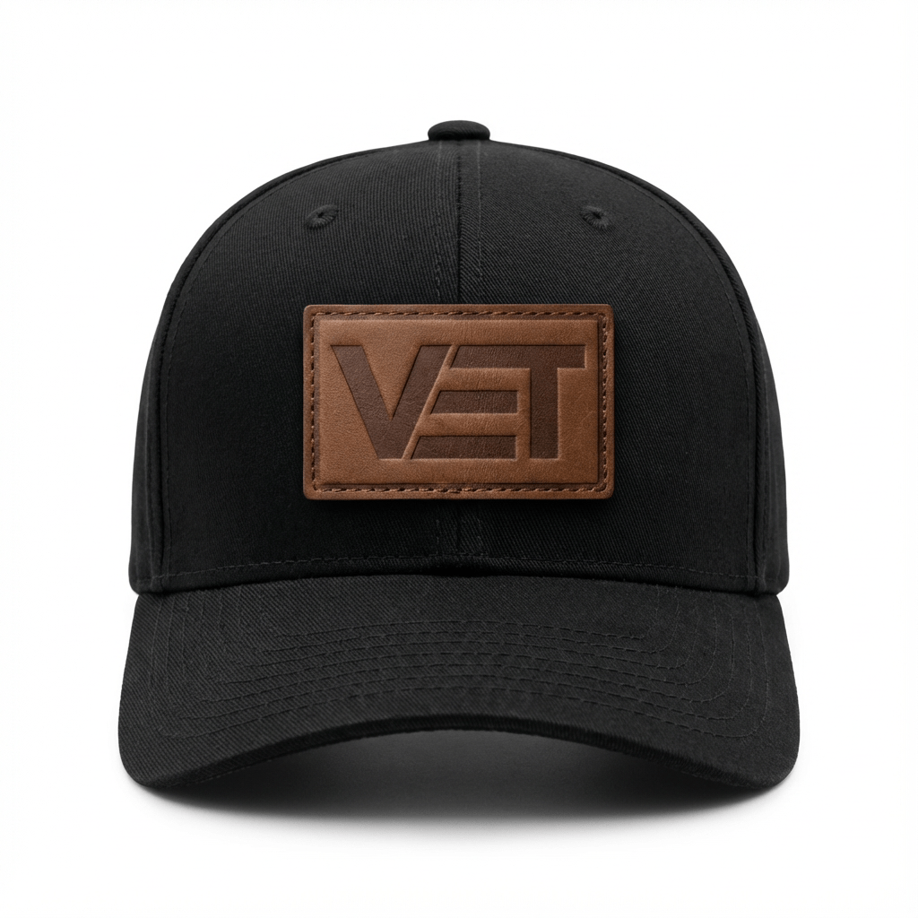 Black VET Classic Baseball Cap - For All Vets Gear