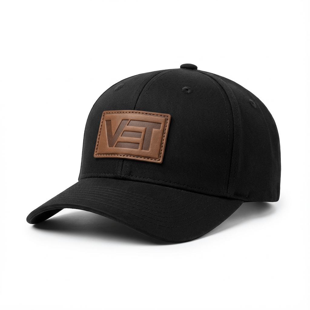 Black VET Classic Baseball Cap - For All Vets Gear