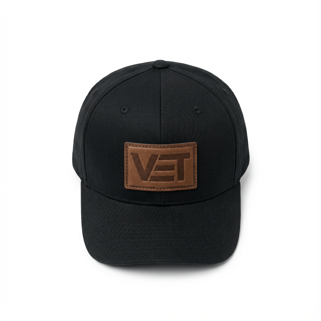 Black VET Classic Baseball Cap - For All Vets Gear