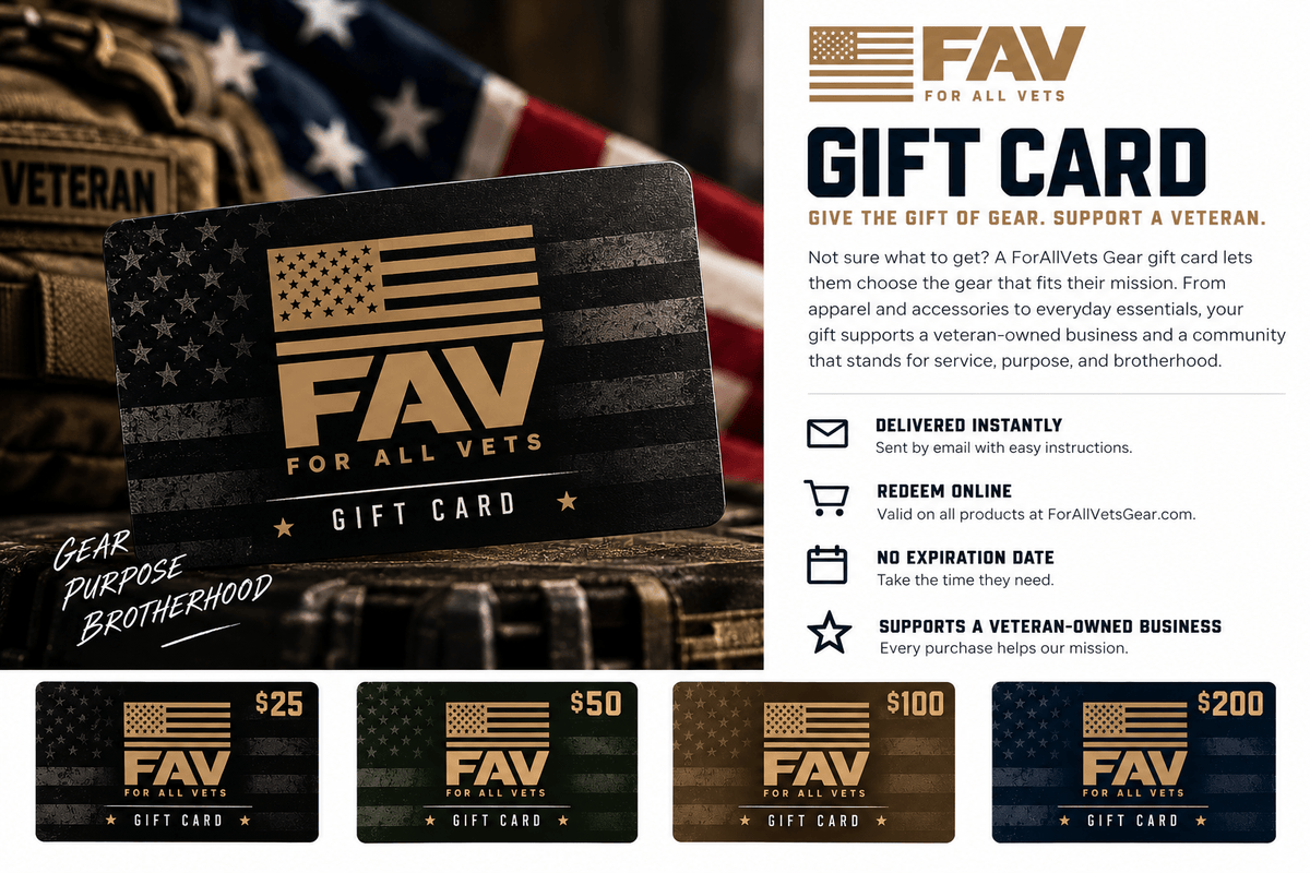 For All Vets Gear Digital Gift Card - For All Vets Gear