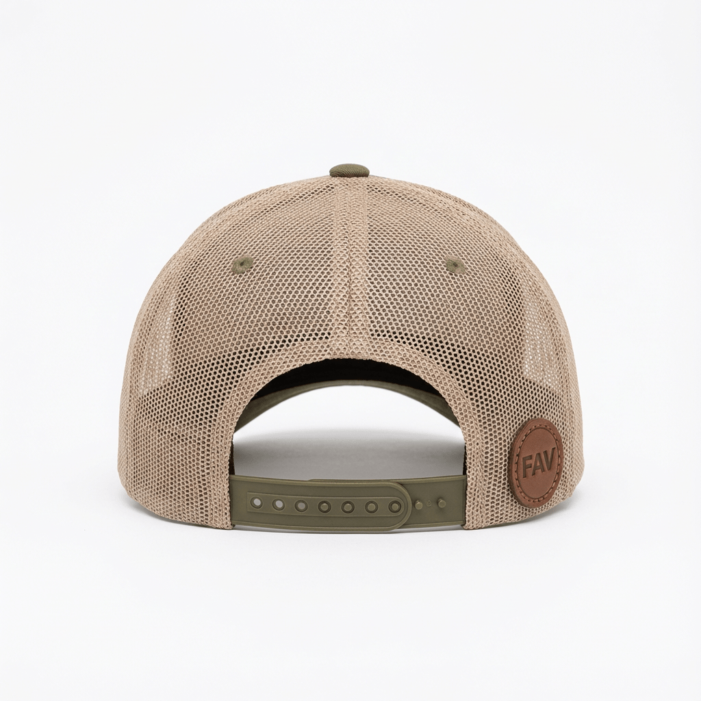 Moss Khaki VET Trucker Cap - For All Vets Gear